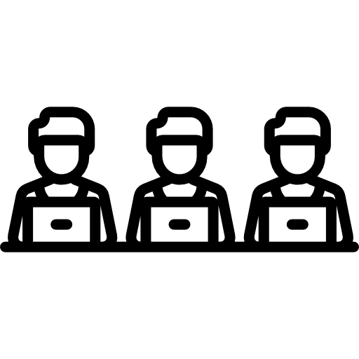 Employees, Laptop, people, workers, office, Computer icon