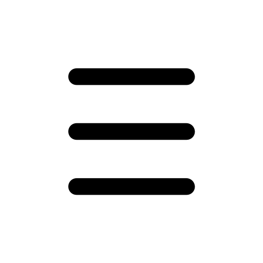 Button menu three bars lines horizontal interface icon