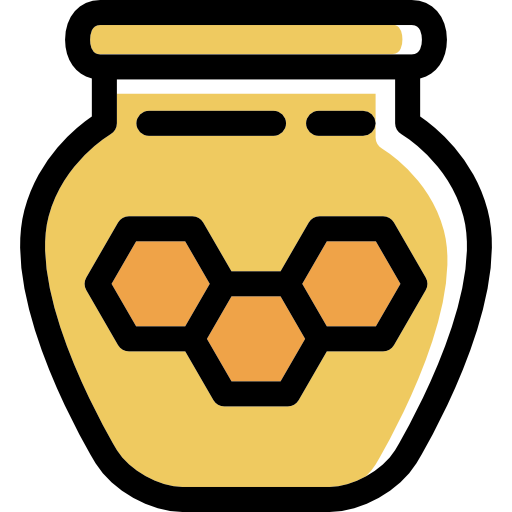 Honey, food, Jar, Bee icon,food,Flat,Linear Sweet and Candy Elements,food,S...