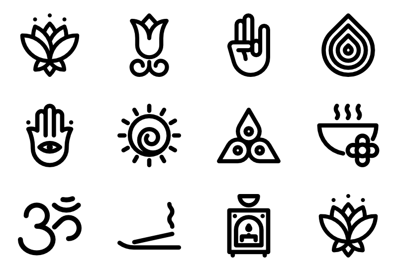 Yoga Symbols Icon
