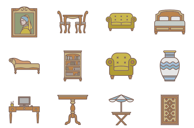 Flat furniture. Спрайты мебели. Пиксельная мебель. Пиксельная мебель для игр. Спрайты мебели 2д.