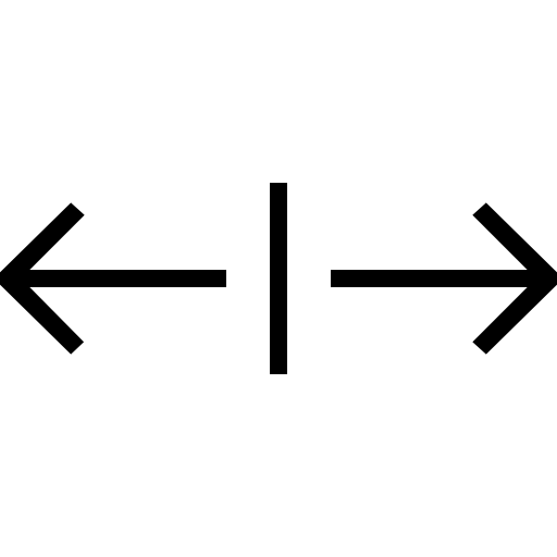 Multimedia Option, Arrows, Stretch, horizontal icon