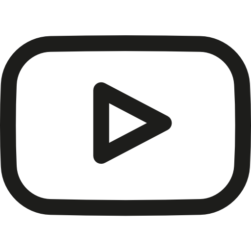 Social Media Logo Youtube Streaming Logos Social Network Video Player Logotype Icon