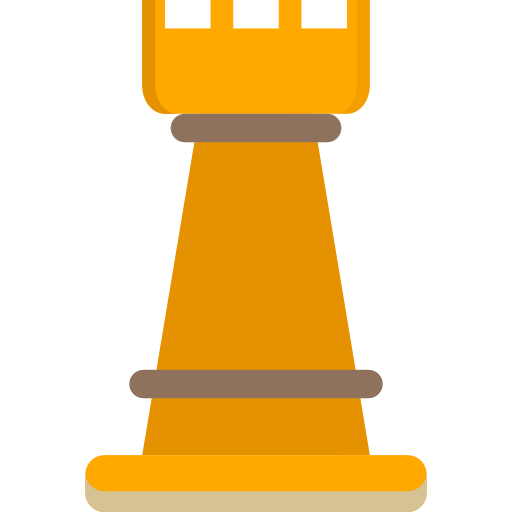 Queen and rook chess pieces isolated. Sports, fitness and game symbol icon.  3d Render illustration. 27314378 PNG