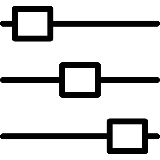 Adjust, interface, Levels, settings, Adjustment, Controls icon