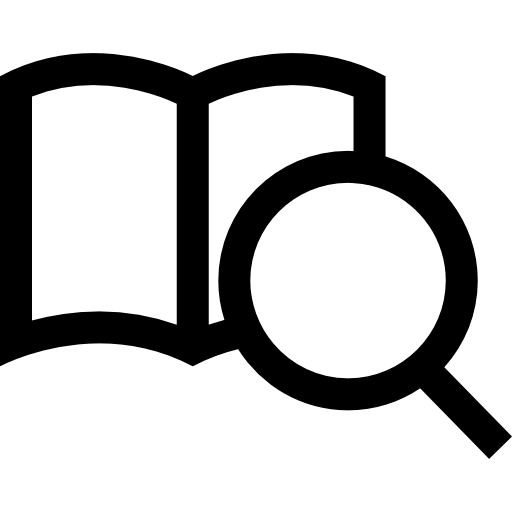 Book, catalog, education, learning, school, search icon - Download