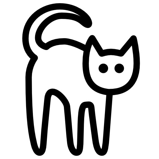 Cat icons, Alina Oleynik  Cat tattoo designs, Line art drawings