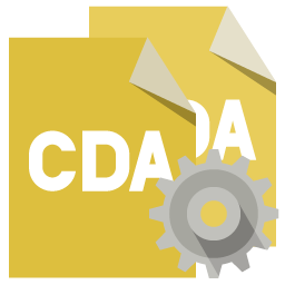 Format, Cda, File, Gear icon