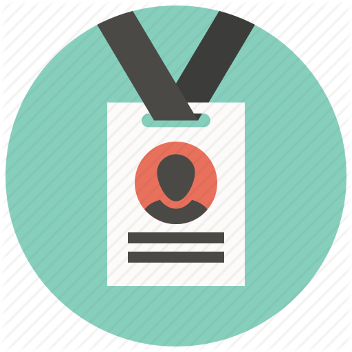 Id, document, profile, identification card, Badge, Identity, card icon