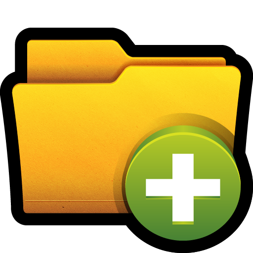 Folder, open, Clear, Add, win icon