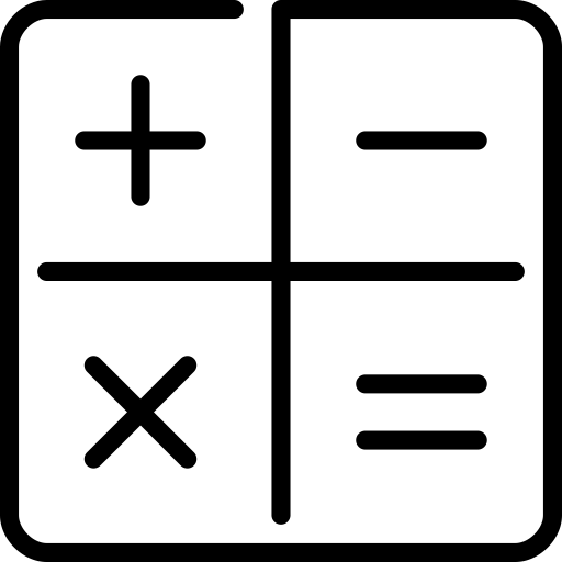 calculator, Algebra, result, mathmematics, math, calculus icon