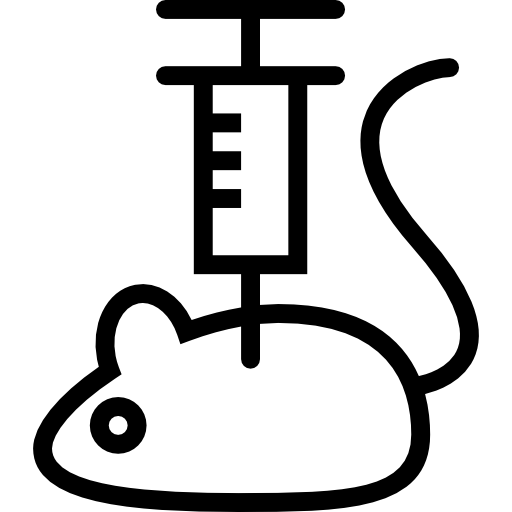 Animals, Animal Testing, syringe, Mouse, injection, education icon