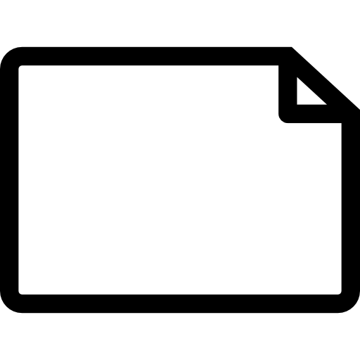 Basic App, interface, document, Empty, Corner, Folded, Page, landscape