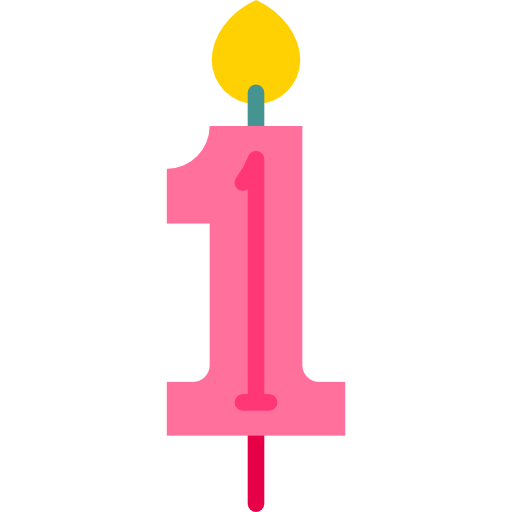 illumination, Birthday And Party, birthday, number, Candle icon