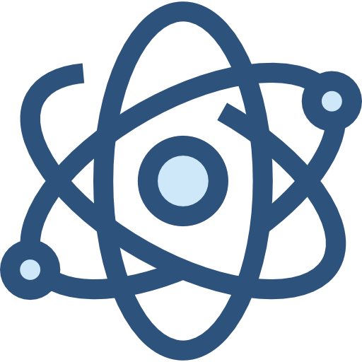 science, physics, Atomic, education, nuclear, Electron icon