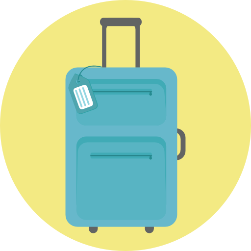 Tools And Utensils Suitcase Travel Luggage Baggage Travelling Icon