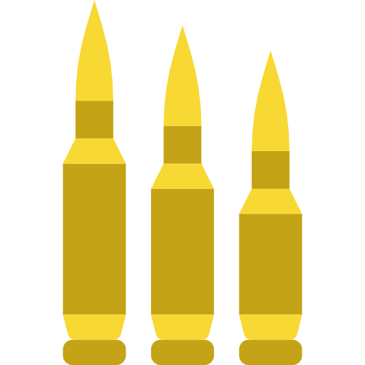 Ammo, weapons, Munition, miscellaneous, Bullets, bullet icon