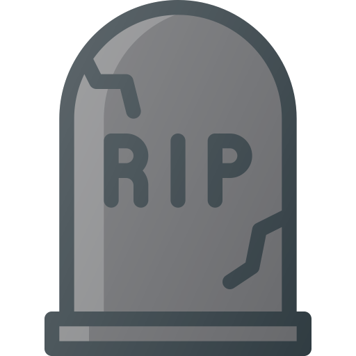 Graveyard RIP Icon Design PNG Images