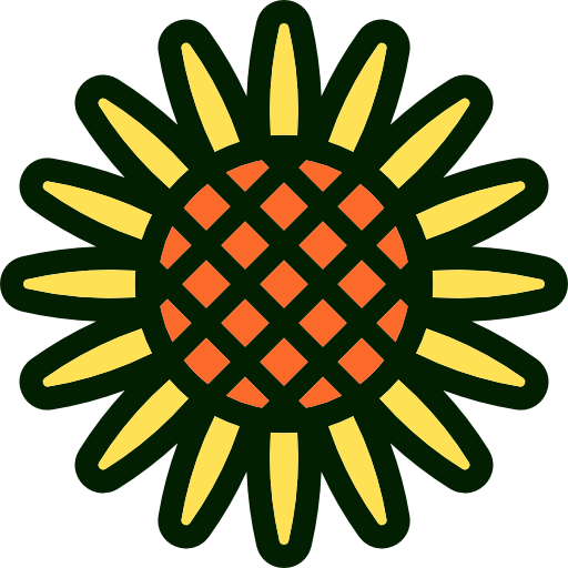 Download sunflower, petals, blossom, Botanical, Flower, nature icon