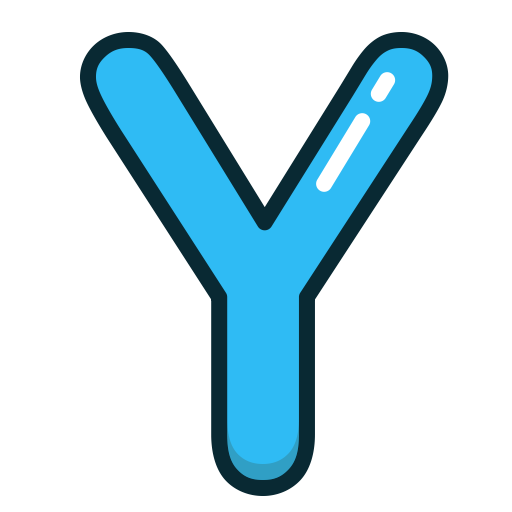 y, Letter, Alphabet, letters, Blue icon