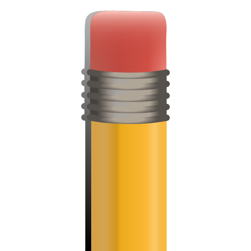 Eraser, pencil's eraser, pencil icon