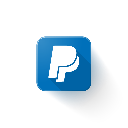 paypal logo black background