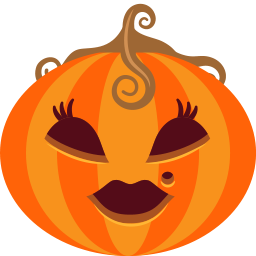 Jack O Lantern Monster Pumpkin Spooky Lady Halloween Female Icon