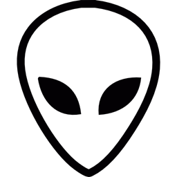 Ufo Mistery Science Fiction Space Extraterrestrial Face Icon