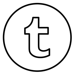 Blog Tumblr Neon Social Circles News Line Icon