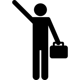 Worker People Silhouette Office Icon