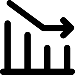 Diagram Business And Finance Chart Business Stats Arrow Loss Graph Icon