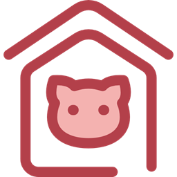 Miscellaneous Animals Kennel Doghouse Pet House Dog House Furniture And Household Icon