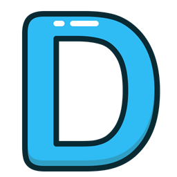 Blue, Letter, d, Alphabet, letters icon