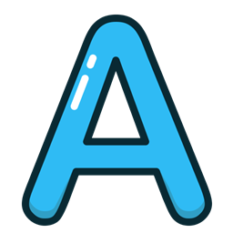 Blue, Letter, A, Alphabet, letters icon