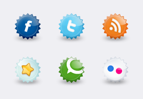 Set of social icons icon packages