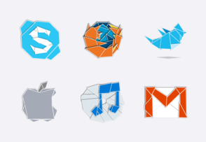 Web 2.0 Origami icon packages
