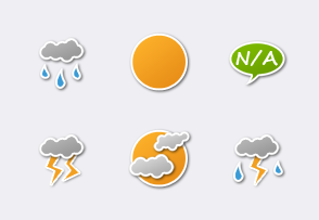 Sticker Weather icon packages