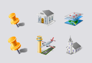 Vista Style GIS/GPS/MAP icon packages