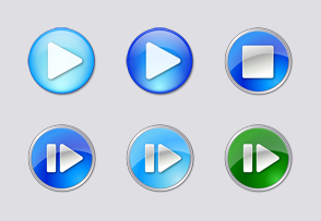 Vista Style Play/Stop/Pause icon packages