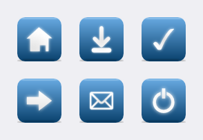 Elegant Blue Web icon packages