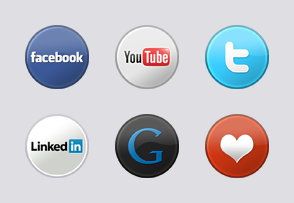 Circular Social Media icon packages