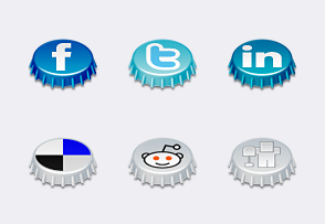 Beer Cap Social icons icon packages