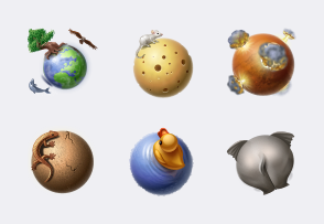 Solar system icon packages