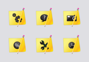 Sticky pack icon packages
