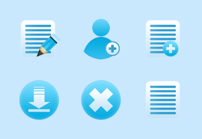 Bunch of Bluish Icons icon packages