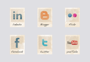 21 free social vintage icons icon packages