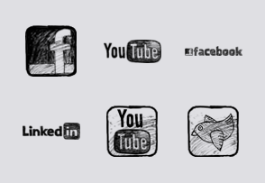 Sketchy Social Media icons icon packages