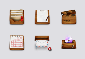 Wooden icons icon packages