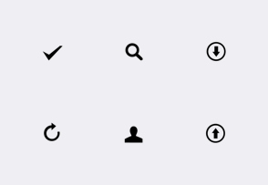 Glyph set icon packages