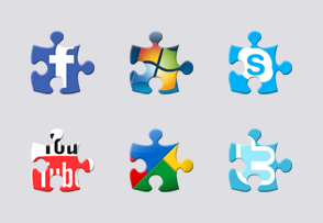 Social Puzzle icon packages